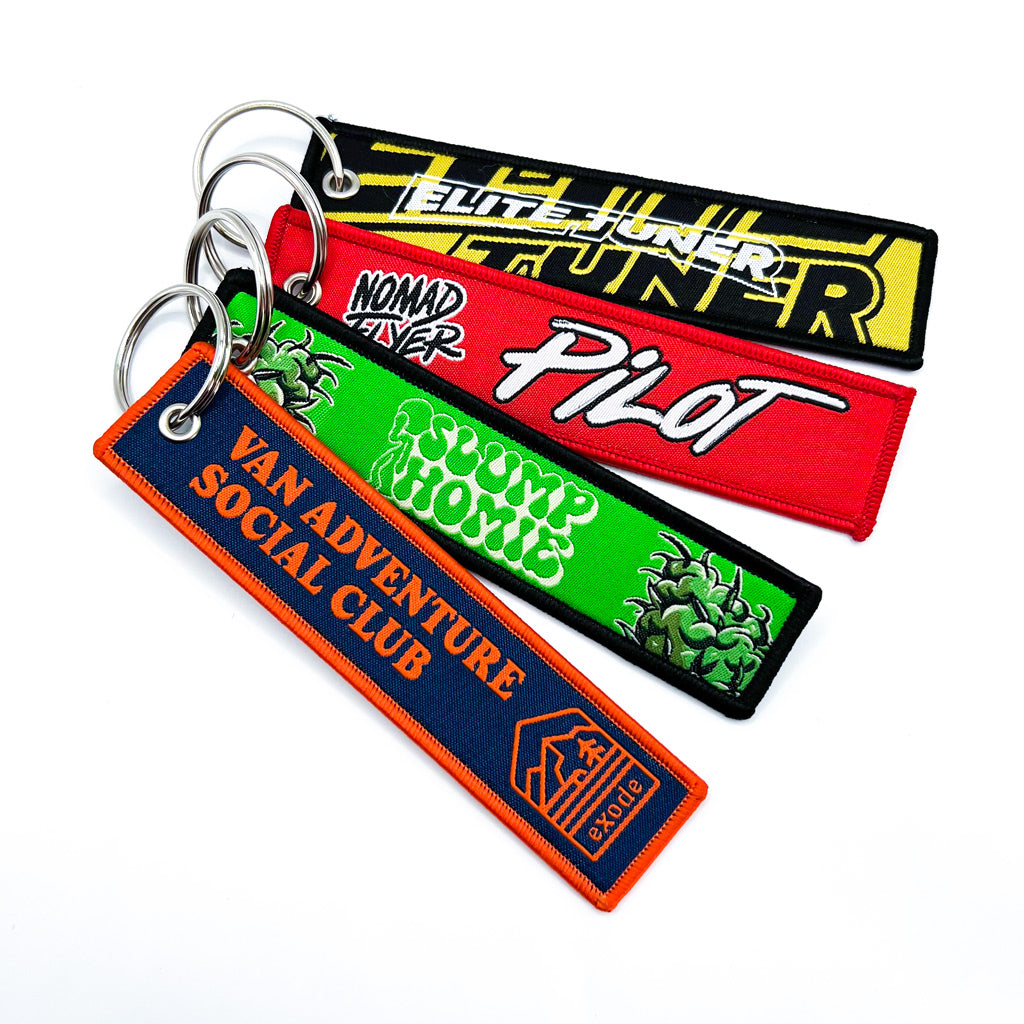 Custom Remove Before Flight Keychain-Woven