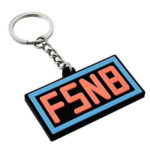 Custom Double-Sided  Rubber Keychain-Regular