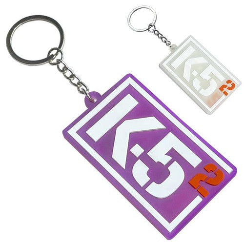 Custom Double-Sided  Rubber Keychain-UV Color-Changing