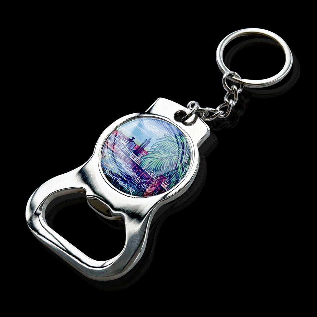 Custom Bottle Opener Keychain-Zinc Alloy