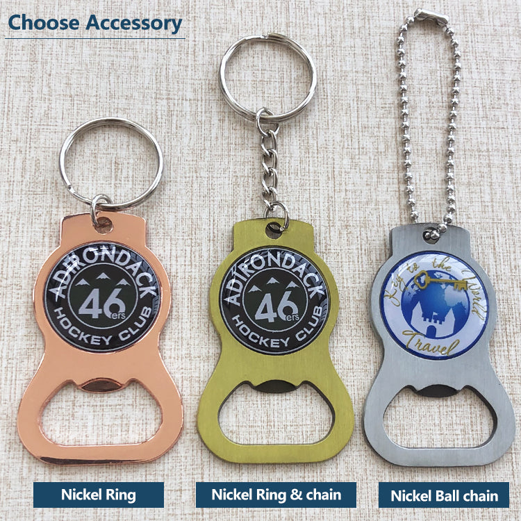 Custom Bottle Opener Keychain-Zinc Alloy