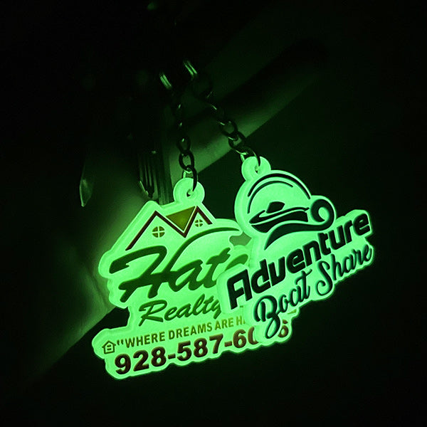 Custom Rubber Keychains-Glowing