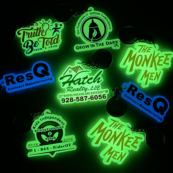 Custom Rubber Keychains-Glowing
