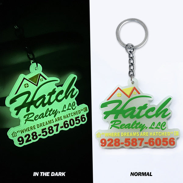 Custom Rubber Keychains-Glowing