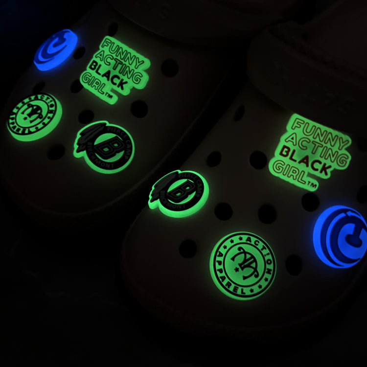 Glow-in-the-Dark Custom Clog Charms