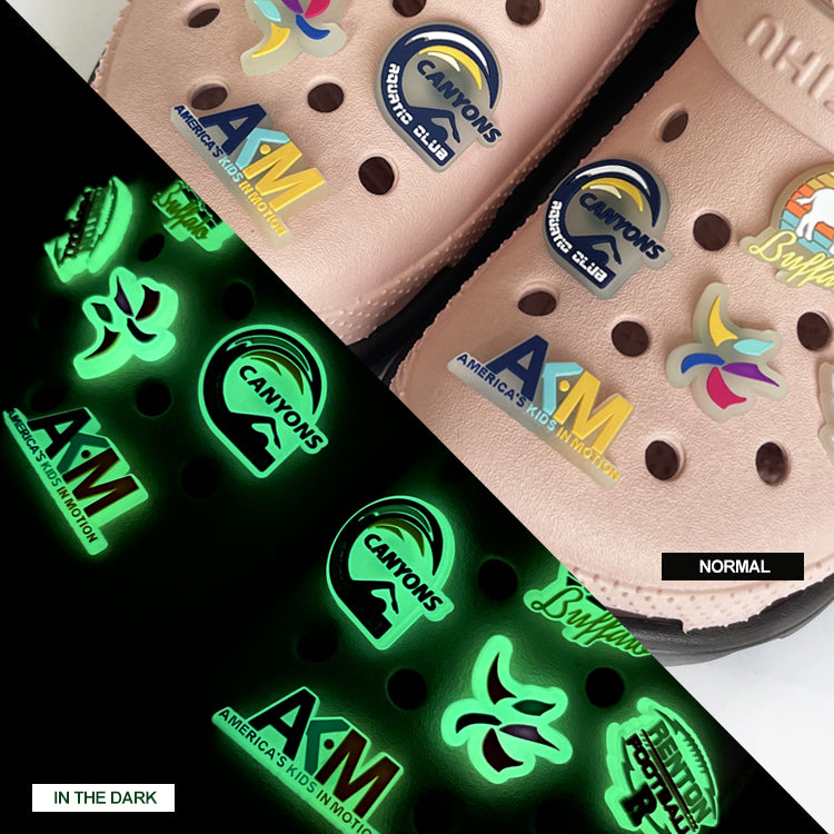 Glow-in-the-Dark Custom Clog Charms