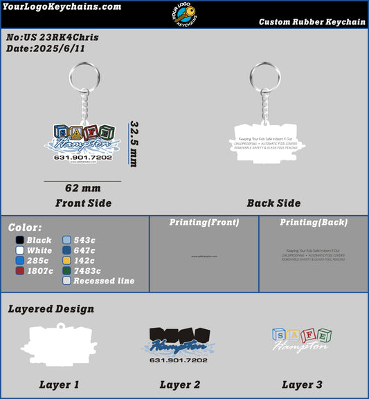 CUSTOM RUBBER KEYCHAIN-23RK4Chris250611