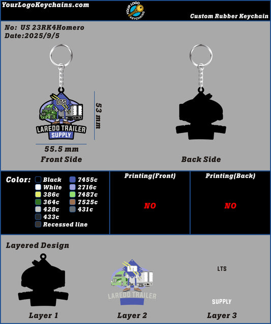 CUSTOM RUBBER KEYCHAIN-23RK4Homero250905