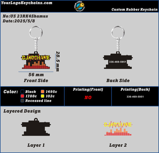 CUSTOM RUBBER KEYCHAIN-CUSTOM RUBBER KEYCHAIN-23RK4Shamus250508