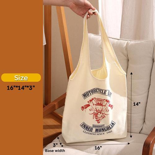 Custom Canvas Shoulder Bag with Logo