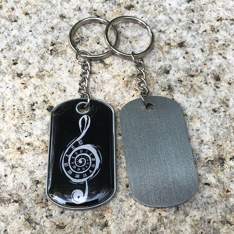Custom Metal Dog Tag Keychain
