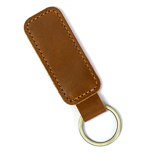 Custom Leather Keychains - Rectangular