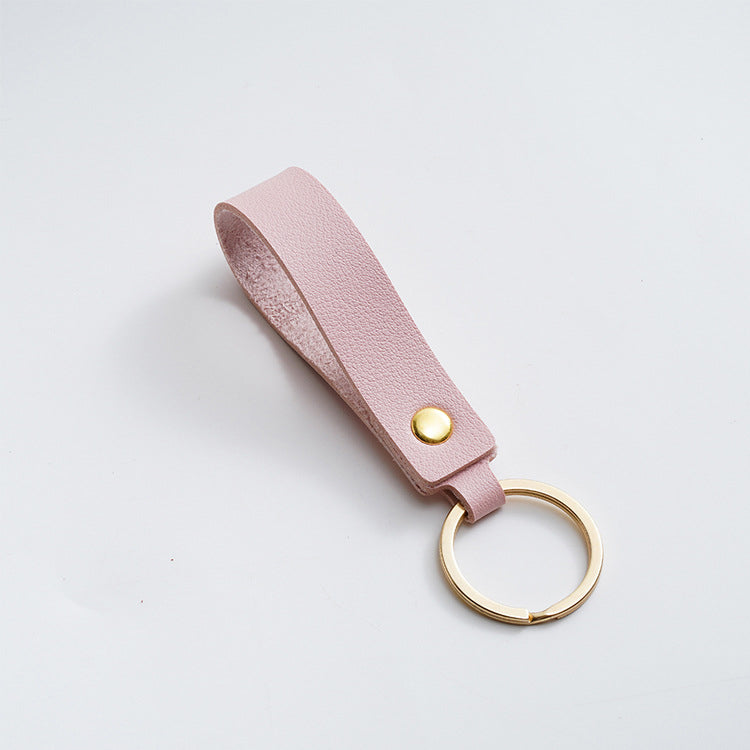 Custom Lychee Leather Keychains