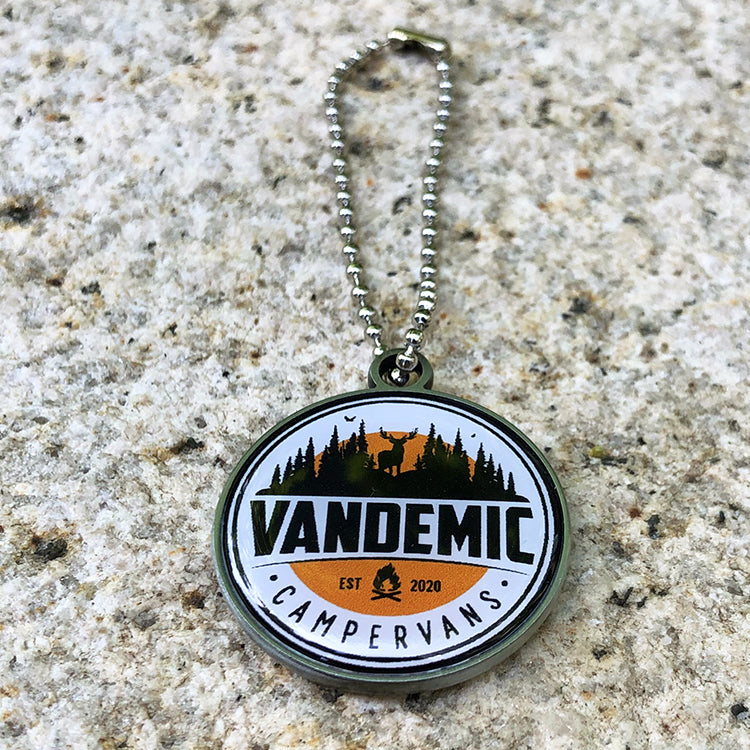 Custom Double-Sided  Doming Metal Keychain