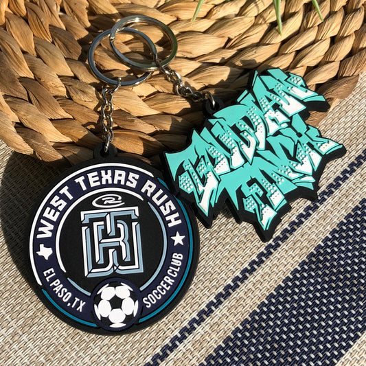 rubber keychain
