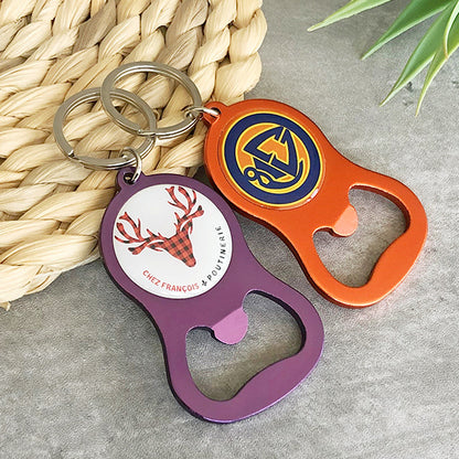 Custom Bottle Opener Keychain-Aluminium