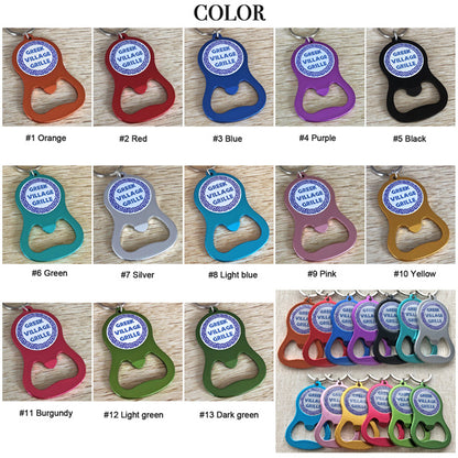 Custom Bottle Opener Keychain-Aluminium