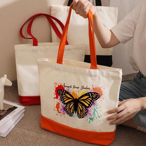 Colorblock Canvas Shoulder Bag – Custom Logo