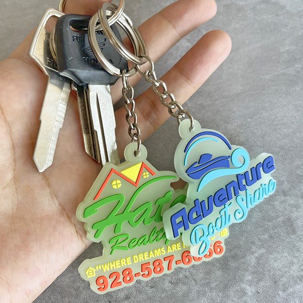 Custom Rubber Keychains-Glowing
