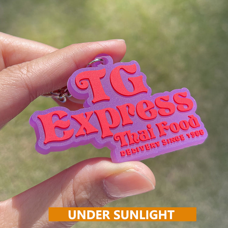 Custom Rubber Keychains-UV Color Changing