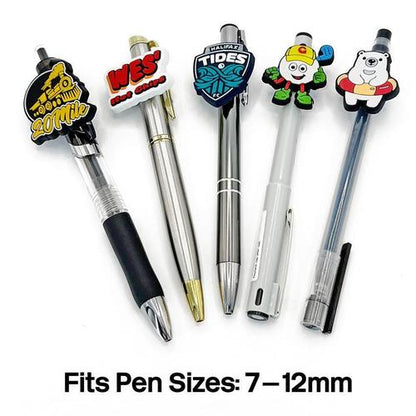 Custom Rubber Pen clip charm