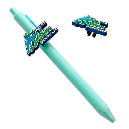 Custom Rubber Pen clip charm