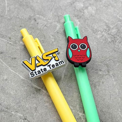 Custom Rubber Pen clip charm