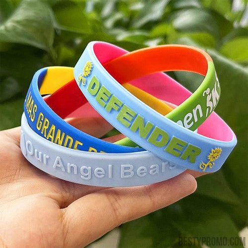 Custom Silicone Wristbands - Segmented-Besty Promo