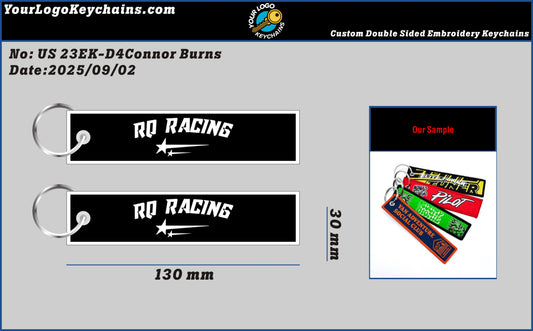 Double-Sided Custom Embroidered Keychain-23EK-D4Connor Burns250902
