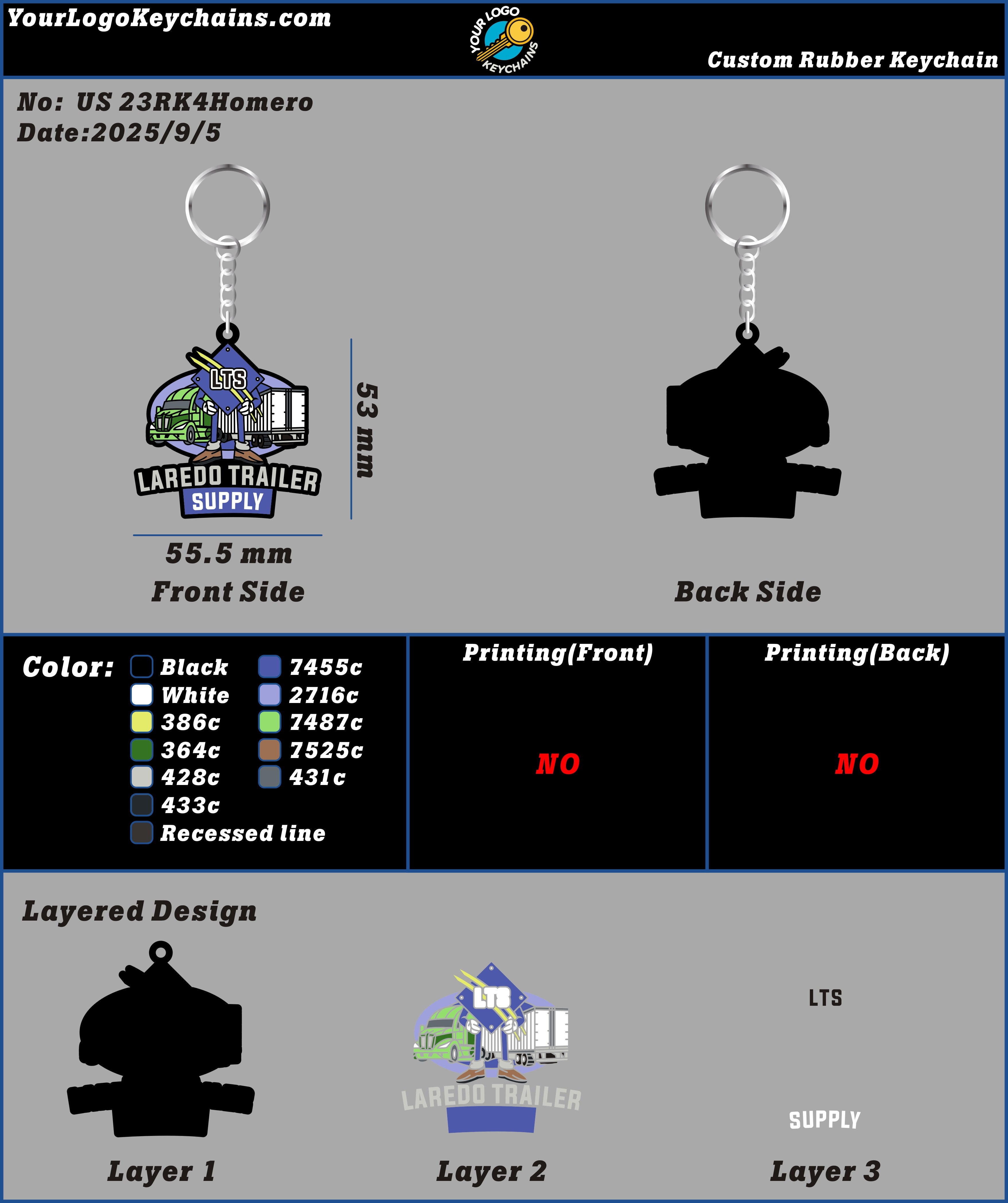 CUSTOM RUBBER KEYCHAIN-23RK4Homero250905 – Your Logo Keychains