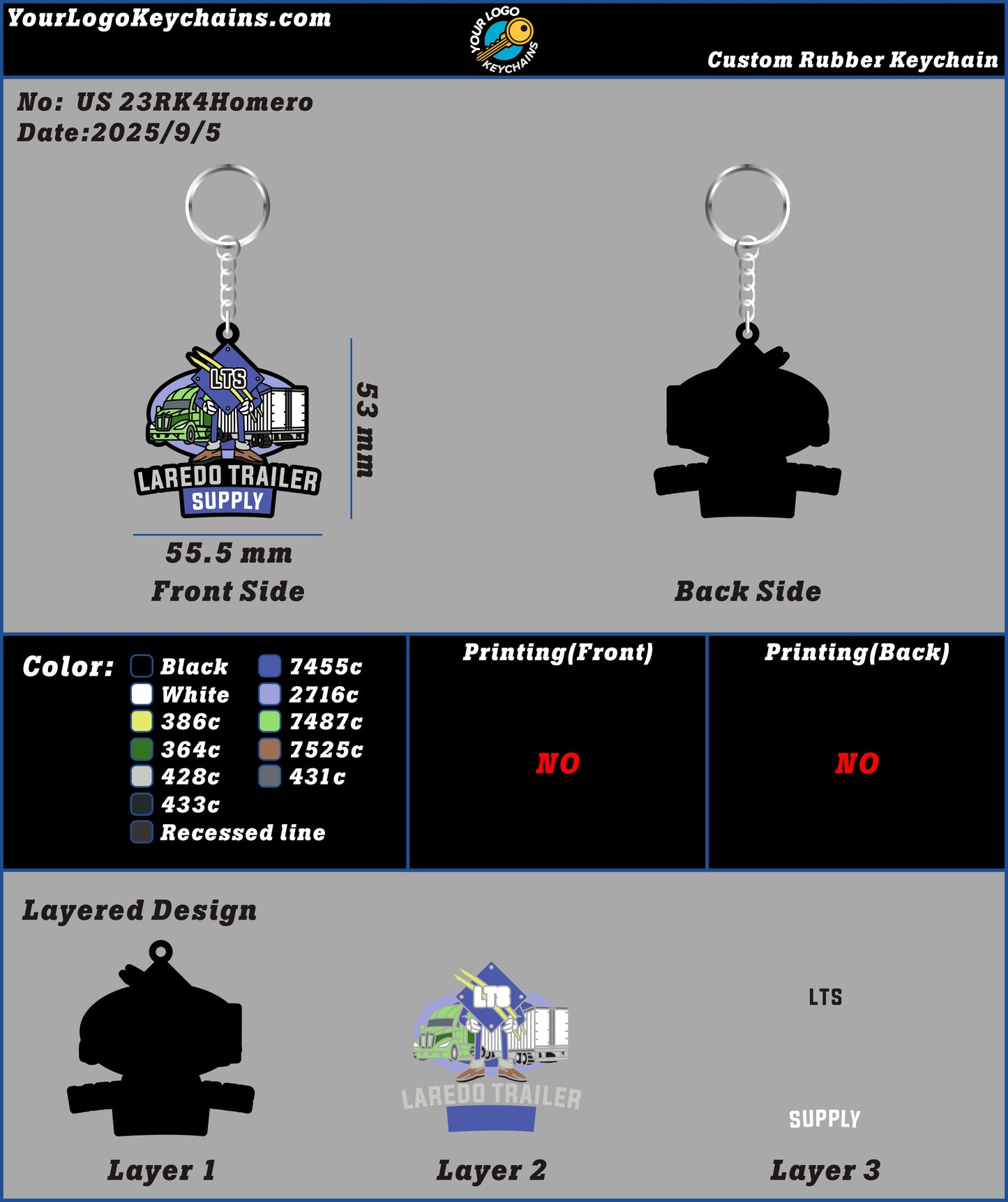 CUSTOM RUBBER KEYCHAIN-23RK4Homero250905
