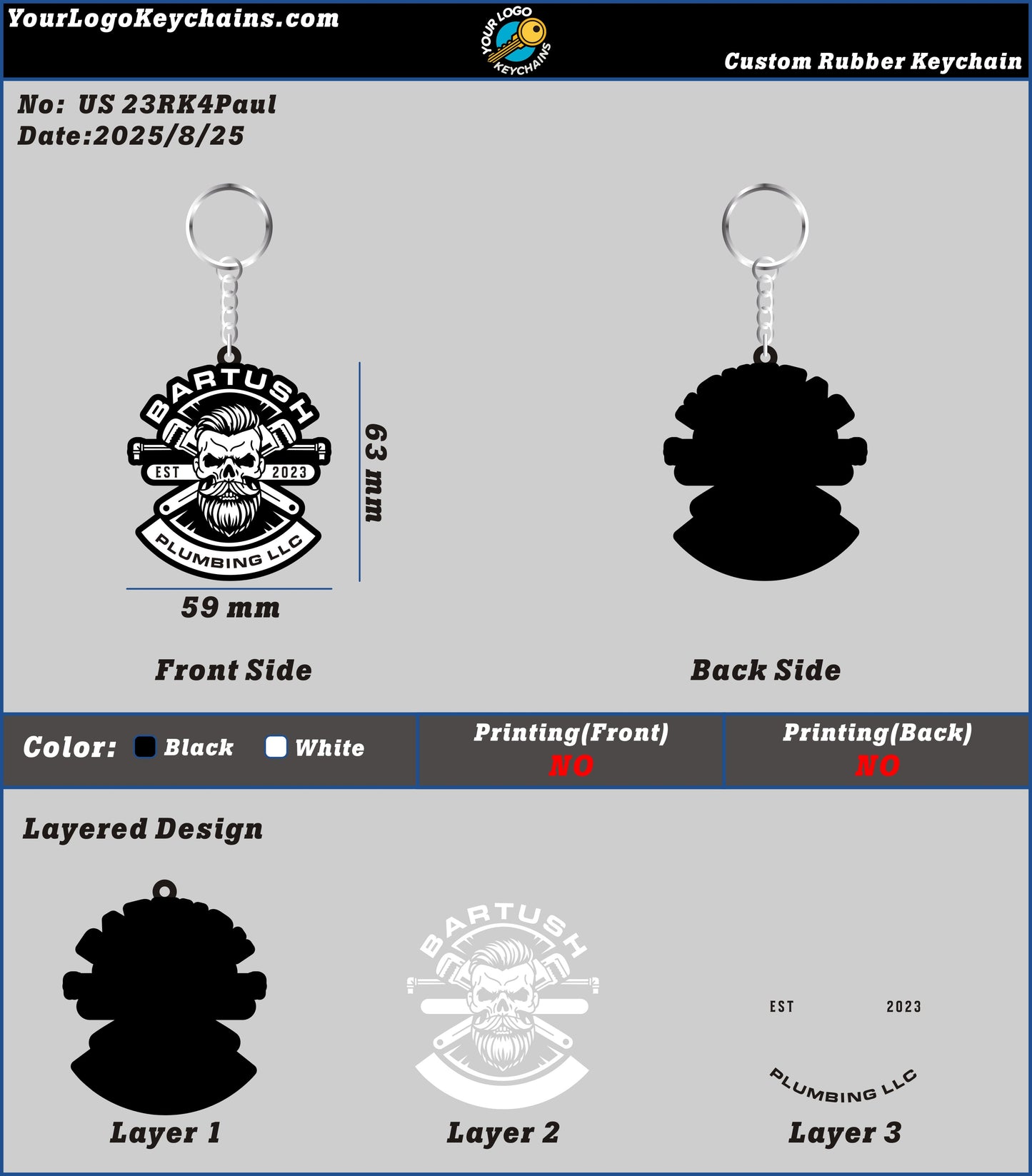 CUSTOM RUBBER KEYCHAIN-23RK4Paul250825