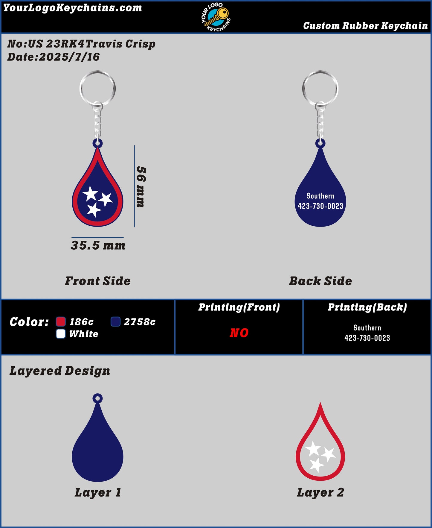 CUSTOM RUBBER KEYCHAIN-23RK4Travis Crisp250716