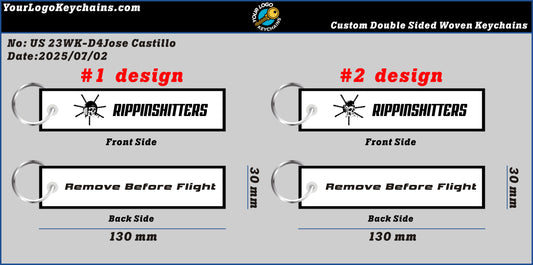Double-Sided Custom Woven Keychains-23WK-D4Jose Castillo250702