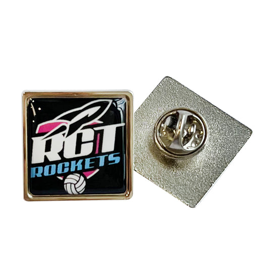 Custom Zinc Alloy Square Badge with Doming