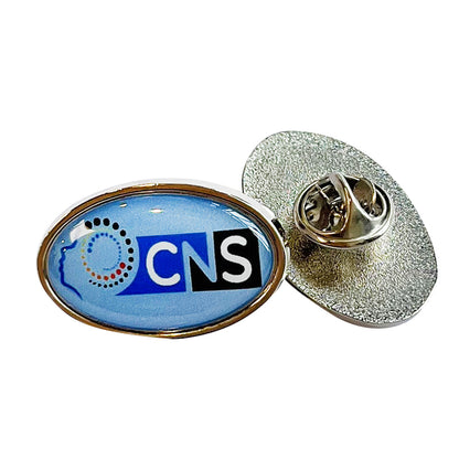 Custom Zinc Alloy Oval Badge with Doming