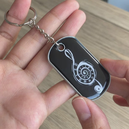 Custom Metal Dog Tag Keychain