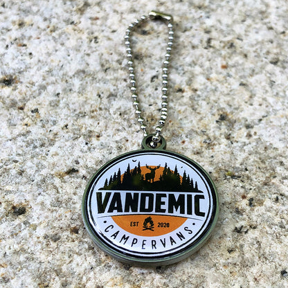 Custom Double-Sided  Doming Metal Keychain